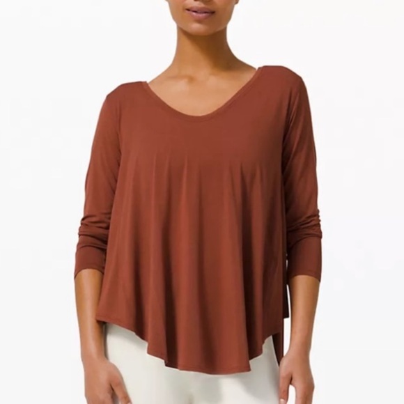 Lululemon - Up for Downtime - long sleeve shirt top - Picture 1 of 6